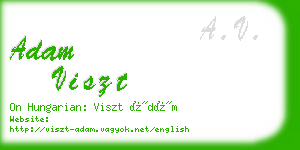 adam viszt business card